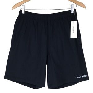 Calvin Klein Black Swim Shorts Stretch Trunks NWT